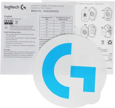 Наушники с микрофоном Logitech G733 Lightspeed синий накладные Radio оголовье (981-000945)