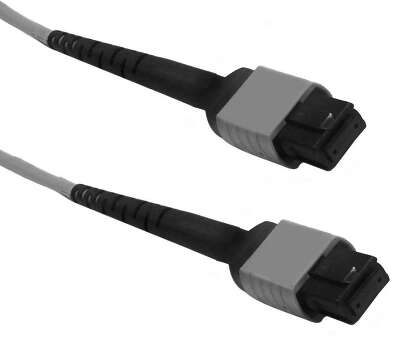 Кабель Fibertrade FT-FC-12-MPOF/APC-MPOF/APC-SM-PB-LowLoss-1.5, Кабель оптический, MPO/APC(female)-MPO/APC(female), 12 волокон, одномодовое SM(OS1/OS2), 9/125, высококачественная полировка наконечников и минимальные потери, полярность В, 1,5 метра