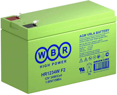 Батарея аккумуляторная для ИБП WBR HR1234W 12V 9Ah