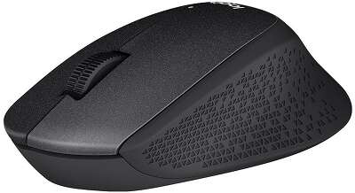 Мышь беспроводная Logitech M330 Silent Plus Black черная, оптическая, 1000dpi, 2.4GHz,USB-ресивер, бесшумная, под правую руку (066670)