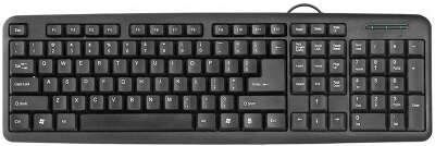 Клавиатура проводная Defender HB-420 black (USB, полноразмерная, 107+3 кл.) (45420)