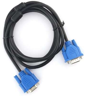 Кабель VGA Pro Cablexpert CC-PVGA-1.8M, 15M/15M, 1.8м, экран, феррит.кольца, пакет
