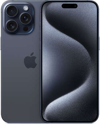 Смартфон Apple A3108 iPhone 15 Pro Max 1Tb синий титан моноблок 3G 4G 2Sim 6.7" 1290x2796 iOS 17 48Mpix 802.11 a/b/g/n/ac/ax NFC GPS GSM900/1800 Protect