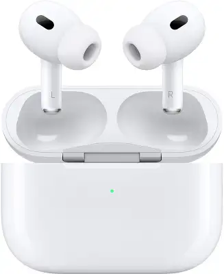 Гарнитура внутриканальные Apple AirPods Pro 2 2023 A3047/A3048/A2968 белый беспроводные bluetooth в ушной раковине (MTJV3HN/A)