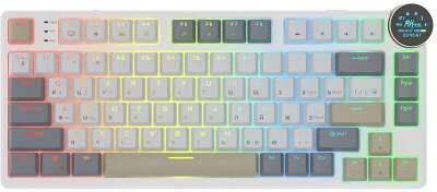Клавиатура Royal Kludge RK N80 Pearly Dawn USB/2.4 GHz/Bluetоoth, RGB, Hot Swap, Red switch