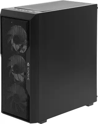 Корпус Azza Fighter черный без БП ATX 4x120mm 2x140mm 2xUSB2.0 1xUSB3.0 audio bott PSU