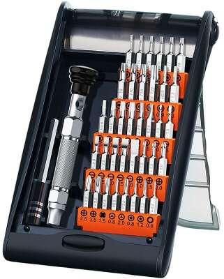 Набор отверток для электроники Ugreen CM372 (80459) 38-in-1 Aluminum Alloy Screwdriver Set. Цвет: черный