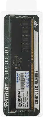 Память DIMM 16GB DDR5-5600, 5600MHz, CL46, 1.1 В, Patriot Memory, Signature Line (PSD516G560081)