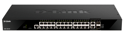 коммутатор D-Link PROJ Управляемый L3 стекируемый коммутатор, 24x1000Base-T, 2x10GBase-T, 2x10GBase-T, 2x10GBase-X SFP+, CLI, порт управления 1000Base-T, консольный порт RJ-45