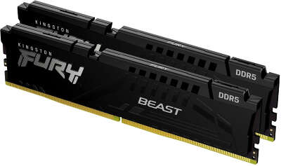 Набор памяти DDR5 DIMM 2*32Gb DDR5600 Kingston FURY Beast Black (KF556C40BBK2-64)