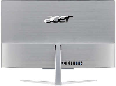 Моноблок Acer Aspire C22-820 21.5" FHD J4005/4/500/WF/BT/Cam/Kb+Mouse/W10,серебристый/черный