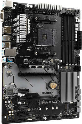 Материнская плата ATX LGAAM4 ASRock B450 Pro4