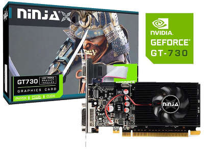 Видеокарта Sinotex NVIDIA nVidia GeForce GT730 Ninja 4Gb DDR3 PCI-E VGA, HDMI