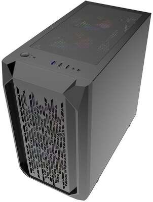 Корпус PowerCase Alisio Micro X3B, черный, mATX, Без БП (CAMIB-L3)