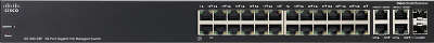 Коммутатор Cisco SG300-28P 26-port 10/100/1000, 2 combo mini-GBIC 
