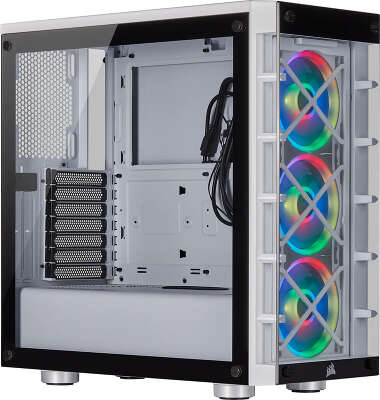 Корпус Corsair iCUE 465X RGB, белый, ATX, Без БП (CC-9011189-WW)