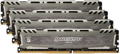 Набор памяти DDR4 DIMM 4x8Gb DDR3000 Crucial Ballistix Sport LT Gray (BLS4K8G4D30AESBK)