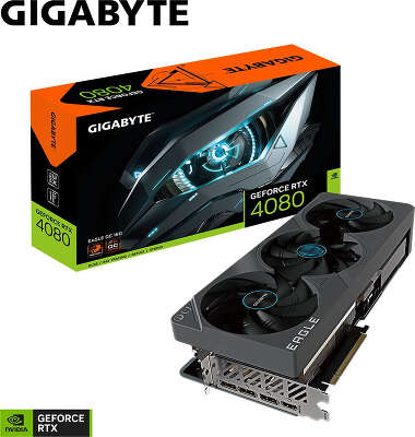 Видеокарта GIGABYTE NVIDIA nVidia GeForce RTX 4080 EAGLE OC 16Gb DDR6X PCI-E HDMI, 3DP
