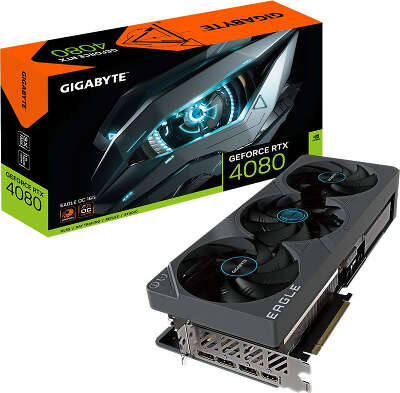 Видеокарта GIGABYTE NVIDIA nVidia GeForce RTX 4080 EAGLE OC 16Gb DDR6X PCI-E HDMI, 3DP
