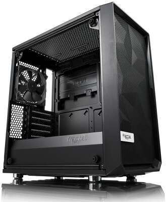 Корпус Fractal Design Meshify C Mini Black, черный, mATX, Без БП (FD-CA-MESH-C-MINI-BKO-TGD)