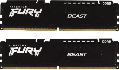 Память DDR5 2x16GB 5600MHz Kingston KF556C40BBK2-32 Fury Beast RTL Gaming PC5-44800 CL40 DIMM 288-pin 1.25В single rank с радиатором Ret