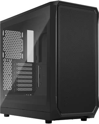 Корпус Fractal Design Focus 2 Black TG Clear Tint, черный, ATX, Без БП (FD-C-FOC2A-01)