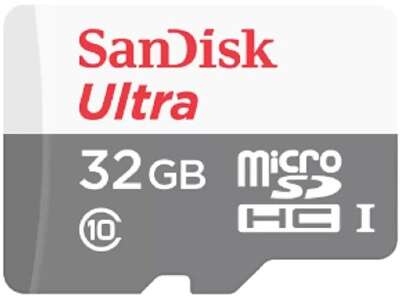 Micro SecureDigital 32Gb SanDisk Ultra® microSDHC 100MB/s Class 10 UHS-I SDSQUNR-032G-GN3MN