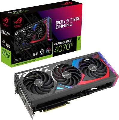 Видеокарта ASUS NVIDIA nVidia GeForce RTX 4070Ti ROG-STRIX-RTX4070TI-О12G-GAMING 24Gb DDR6X PCI-E 2HDMI, 3DP