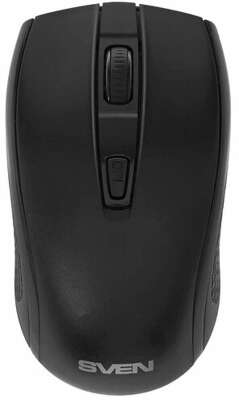 Беспроводная мышь Sven RX-220W чёрная (3+1кл. 800-1600DPI, блист)