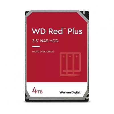 Жесткий диск SATA3 4Tb [WD40EFPX] (HDD) Western Digital NAS, 5400rpm, 128Mb