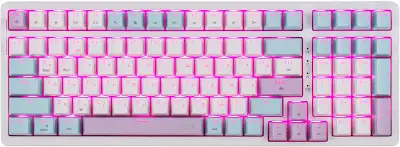 Клавиатура Acer OKW304 механическая белый USB Multimedia for gamer LED (ZL.KBDCC.01V)