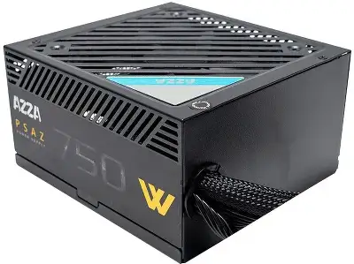 Блок питания Azza ATX 750W PSAZ-750W 80+ bronze (20+4pin) APFC 120mm fan 5xSATA RTL