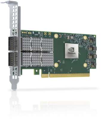 Сетвевая карта Mellanox ConnectX-6 Dx EN adapter card, 100GbE dual-port QSFP56, PCIe4.0 x16, No Crypto, 1 year