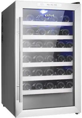 Винный шкаф Kitfort КТ-2410 1-нокамерн. серебристый мат.
