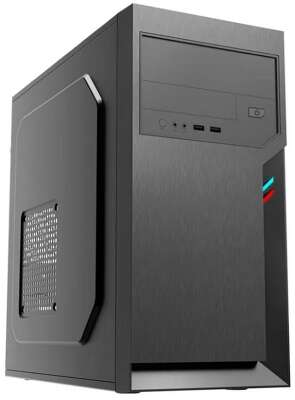 Корпус FOXLINE MiniTower FL-702 450W черный (mATX, 450W, 2xUSB2.0, no fan) (FL-702-FZ450)