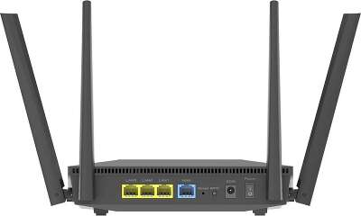 Роутер беспроводной ASUS RT-AX52  802.11n/ac/ax, 3 LAN, 1000 Мбит/с, 4 (802.11n), 5 (802.11ac), 6 (802.11ax), IPv6, черный 