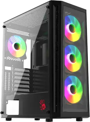 Корпус Bloody BD-CC120F черный без БП ATX 8x120mm 1xUSB2.0 1xUSB3.0 audio bott PSU
