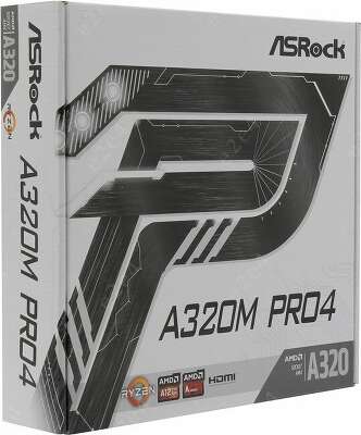 Материнская плата mATX LGAAM4 ASRock A320M Pro4
