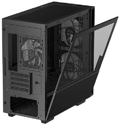 Корпус MiniTower Deepcool CH360 black (mATX, без БП, ARGB, USB3.2 Type-A + USB3.2 Type-C) (R-CH360-BKAPE3-G-1)