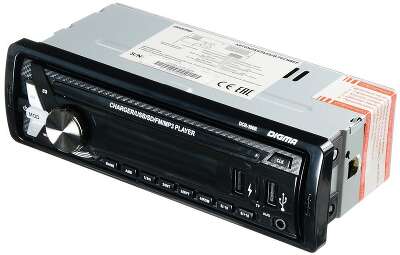 Автомагнитола Digma DCR-390R 1DIN 4x45Вт USB 2.0 AUX