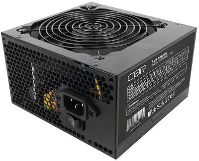 Блок питания 600 Вт ATX CBR PSU-ATX600-12GM, 120 мм