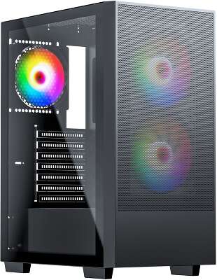 Корпус ACD Citadel 106 ATX, Black, USB3.0*1, USB*2+HD audio ,1*12cm ARGB rear+2*14cm ARGB front ,TG