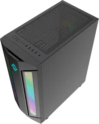 Корпус GMNG OGC-G130 черный без БП E-ATX 5x120mm 2xUSB2.0 1xUSB3.0 audio bott PSU