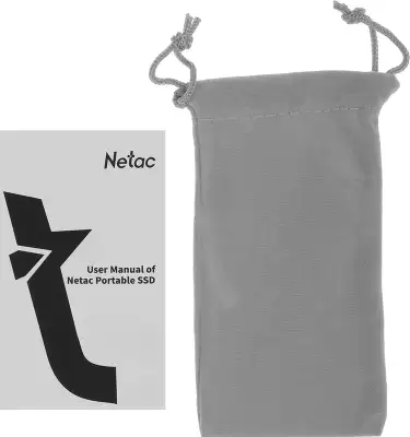 Накопитель SSD Netac USB-C 256GB NT01ZX20L-256G-32BK ZX20L черный