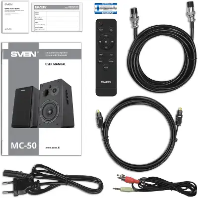 Колонки Sven MC-50 2.0 черный 210Вт BT