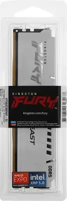 Память DDR5 32GB 6000MHz Kingston KF560C30BWE-32 Fury Beast RTL Gaming PC5-48000 CL30 DIMM 288-pin 1.4В kit single rank с радиатором Ret