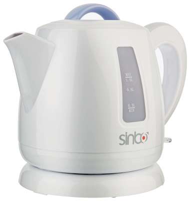 Чайник Sinbo SK 2359 1л. белый (корпус: пластик)
