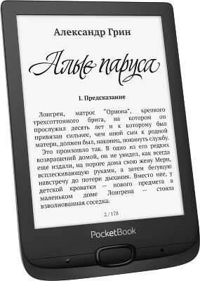 Электронная книга 6" PocketBook 617, чёрная [PB617-P-WW]