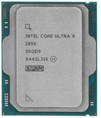 Центральный Процессор Intel Core Ultra 9 285K OEM (Arrow Lake, C24(16EC/8PC)/T24, 3,2/5,7GHz, GPU Intel Graphics, L2 40Mb, Cache 36Mb, TDP 125/250W, S1851)