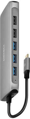Адаптер EnergEA AluHUB HD MAX 14-in-1 Superspeed Aluminium USB-C, Gunmetal [HUB-HDMAX-GUN]